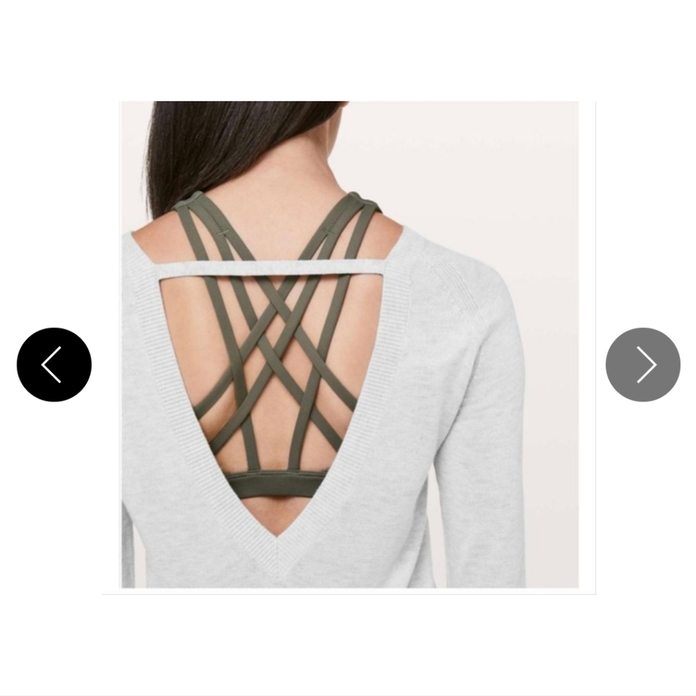 Lululemon Unity Drop Back Sweater Shirt